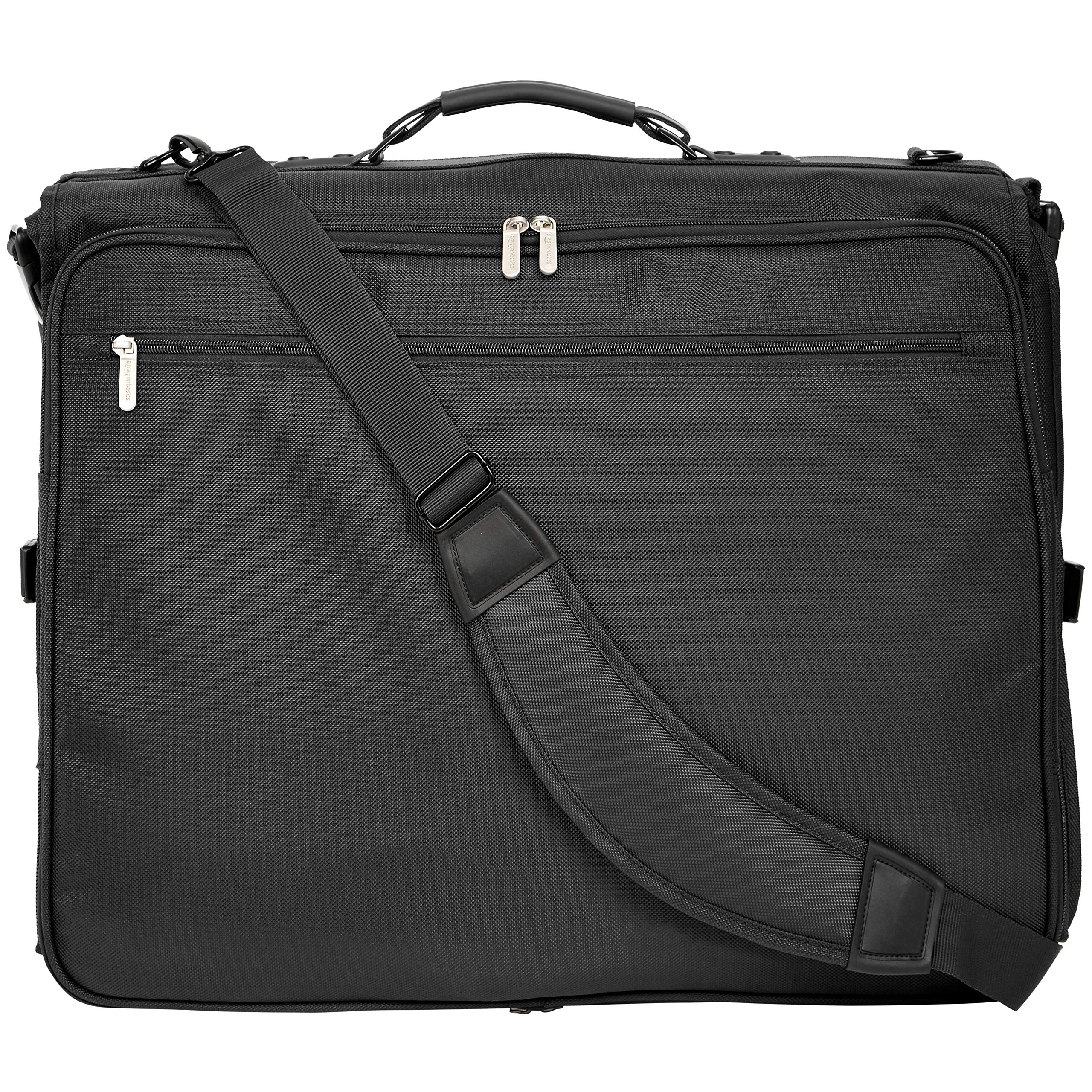AmazonBasics Premium 三摺掛式衣物袋｜22.5吋・黑色 · 圖片 3