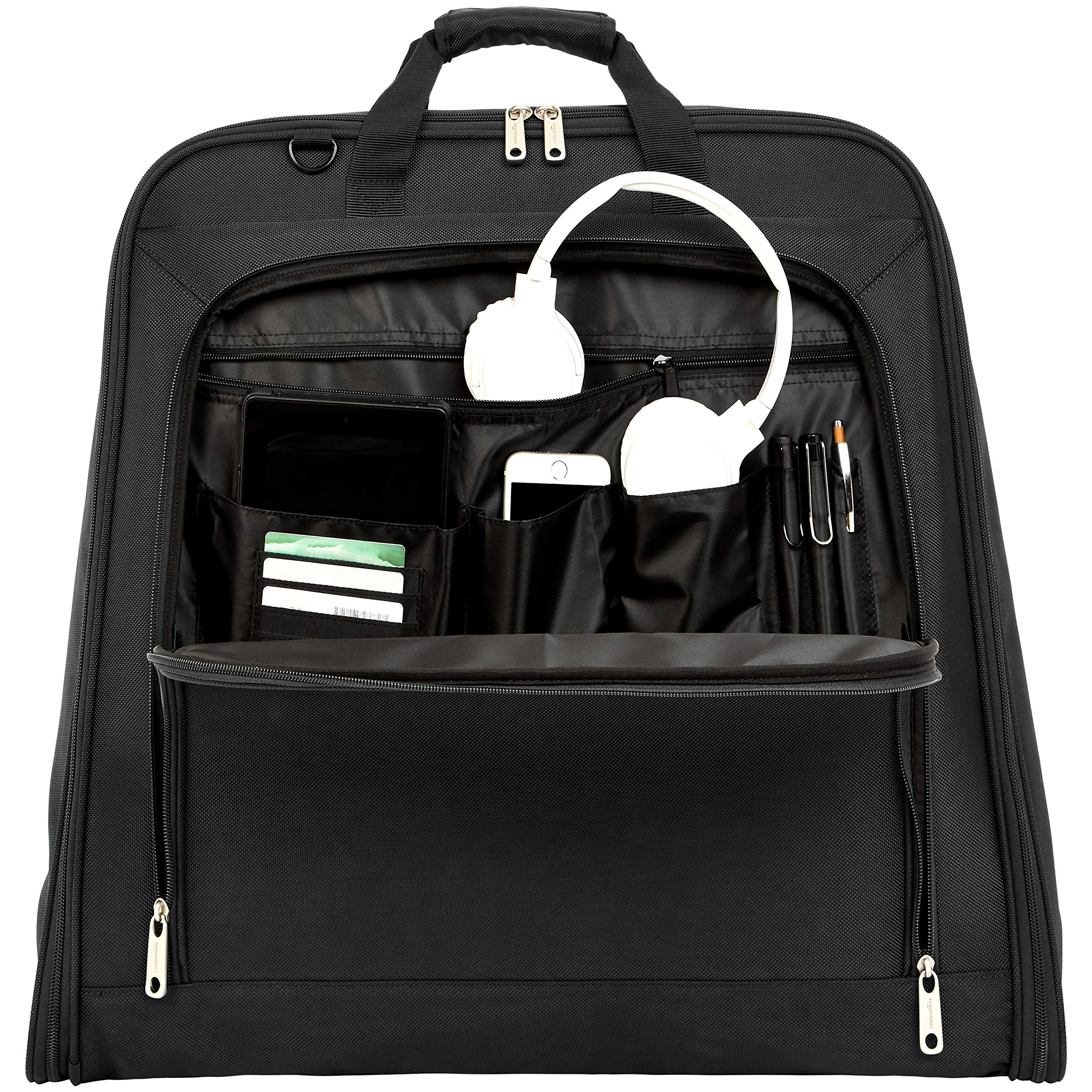 AmazonBasics Premium 旅行掛式西裝袋｜23吋・黑色 · 圖片 2