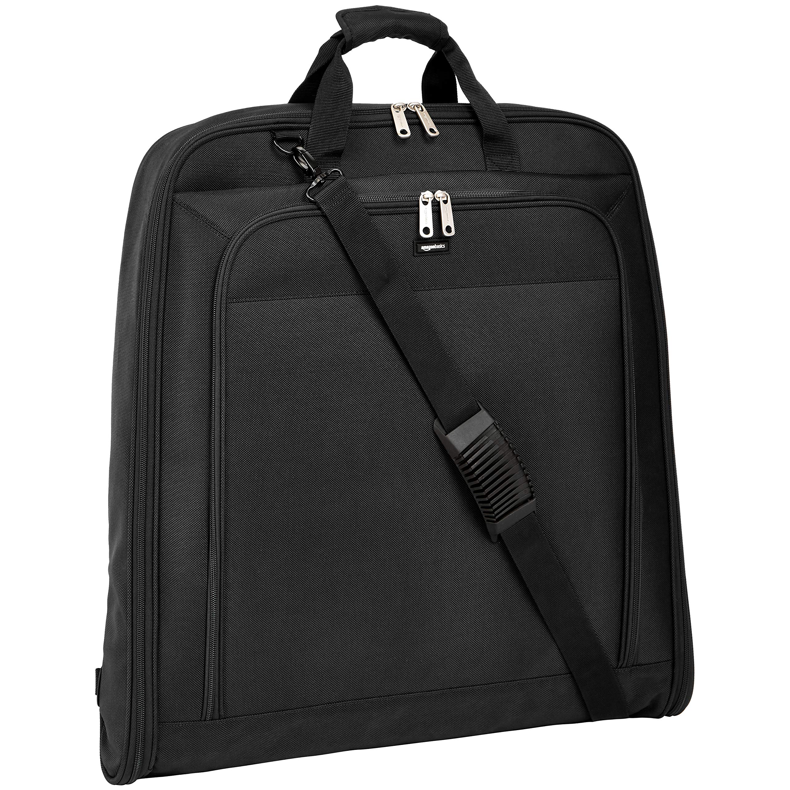AmazonBasics Premium 旅行掛式西裝袋｜23吋・黑色